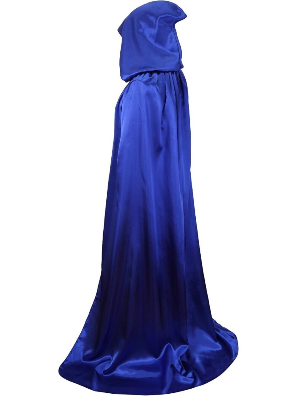 🎃 Unisex Blue Hooded Halloween Christmas Cloak Costumes Party Cape